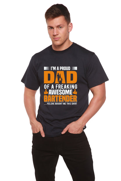 I'm a Proud Dad men's bamboo graphic T-shirt – view 9
