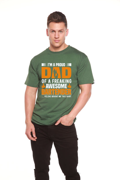 I'm a Proud Dad men's bamboo graphic T-shirt – view 10