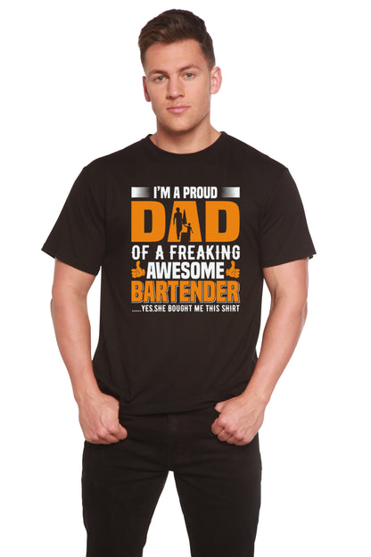 I'm a Proud Dad men's bamboo graphic T-shirt – view 4