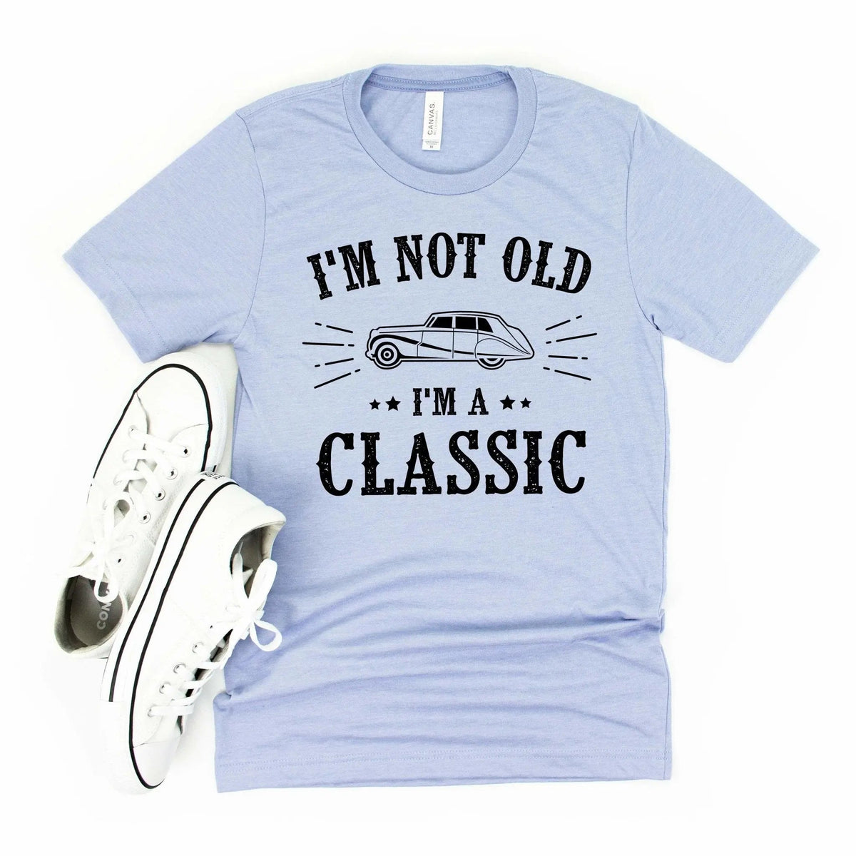 I'm not old I'm a classic car tshirt for men, 50th birthday tshirt, men graphic tshirt by Joyful Moose