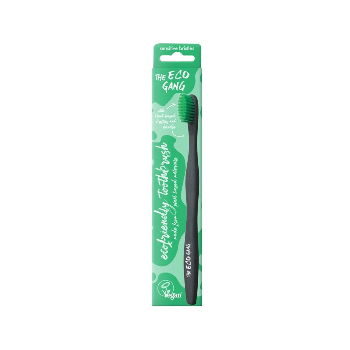 The Eco Gang Vegan Ultra Soft Plant-Based Toothbrush - Eco-Friendly Oral Care for Sensitive Teeth by Beauty Care Bag