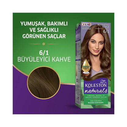 Wella Koleston Naturals Maxi Charming Brown 6/1 Hair Color by Beauty Care Bag