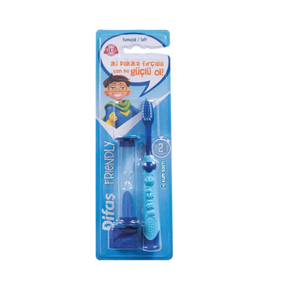 Difas Friendly Soft Toothbrush with Hourglass Timer by Beauty Care Bag