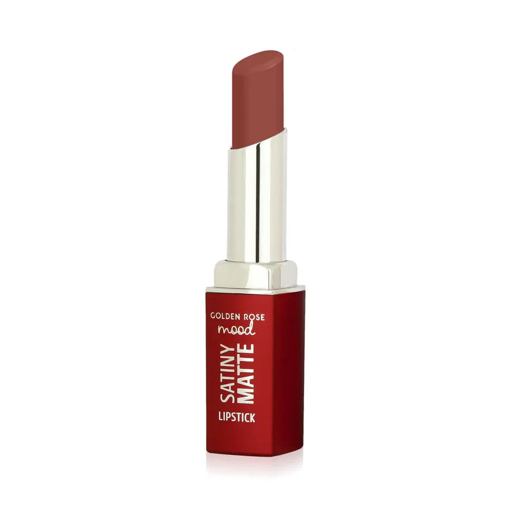 Golden Rose Mood Satiny Matte Lipstick 05 Burnt Blush by Beauty Care Bag