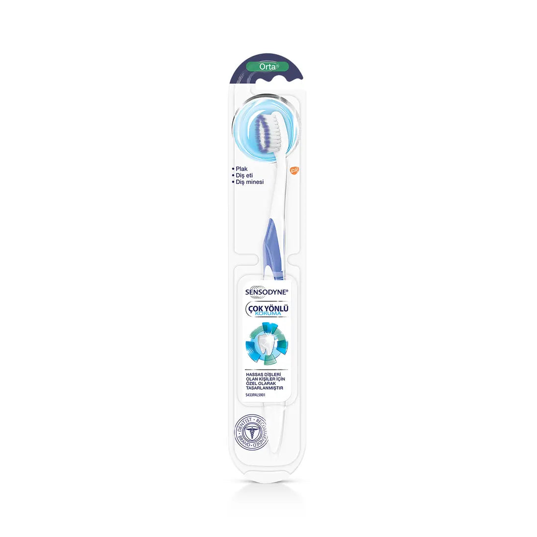 Sensodyne Multicare Medium Toothbrush for Sensitive Teeth 1pc by Beauty Care Bag