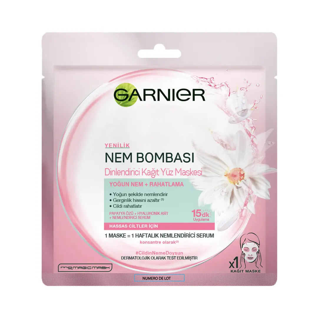 Garnier Moisture Bomb Relaxing Sheet Mask 1 pc by Beauty Care Bag