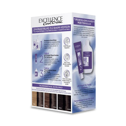 L'Oreal Excellence Cool Creme 6-11 Extra Ashy Dark Blonde Hair Dye by Beauty Care Bag