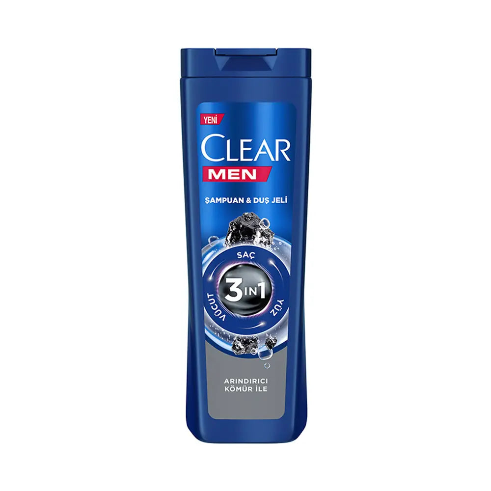Clear Men 3-in-1 Shampoo & Shower Gel Charcoal Purifying 350 ml by Beauty Care Bag