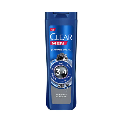 Clear Men 3-in-1 Shampoo & Shower Gel Charcoal Purifying 350 ml by Beauty Care Bag