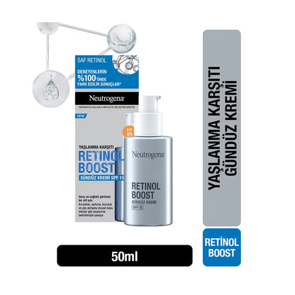 Neutrogena Retinol Boost SPF Day Cream for Aging Signs 50ml by Beauty Care Bag