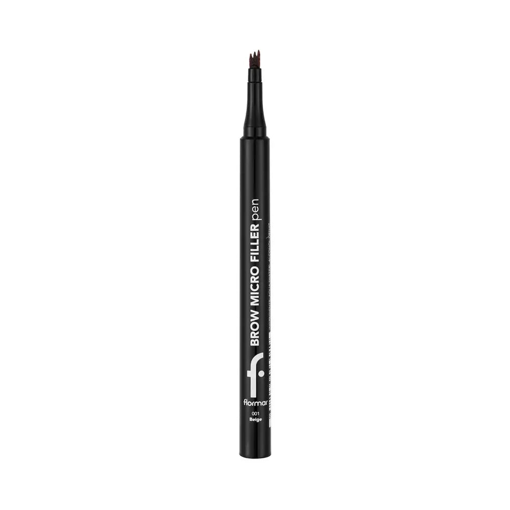 Flormar Brow Micro Filler Eyebrow Pen for Hair-Like Strokes 001 Beige by Beauty Care Bag