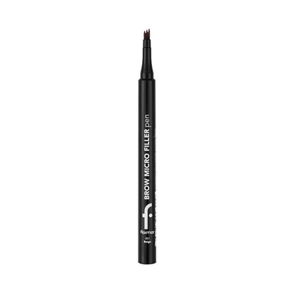 Flormar Brow Micro Filler Eyebrow Pen for Hair-Like Strokes 001 Beige by Beauty Care Bag