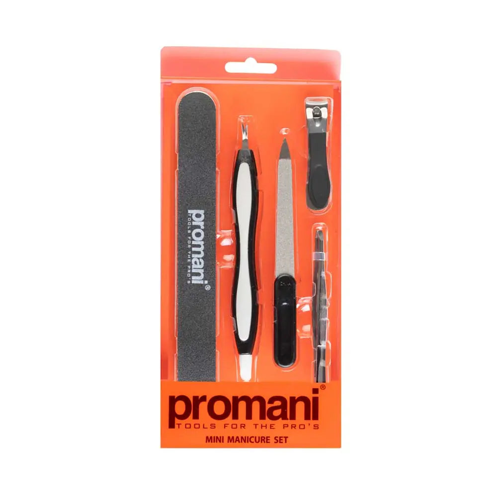 Promani Mini Manicure Set PR-930 for Travel & Quick Touch-Ups by Beauty Care Bag