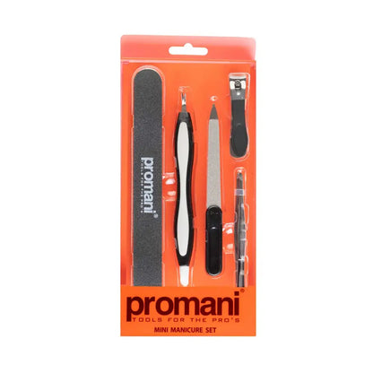 Promani Mini Manicure Set PR-930 for Travel & Quick Touch-Ups by Beauty Care Bag