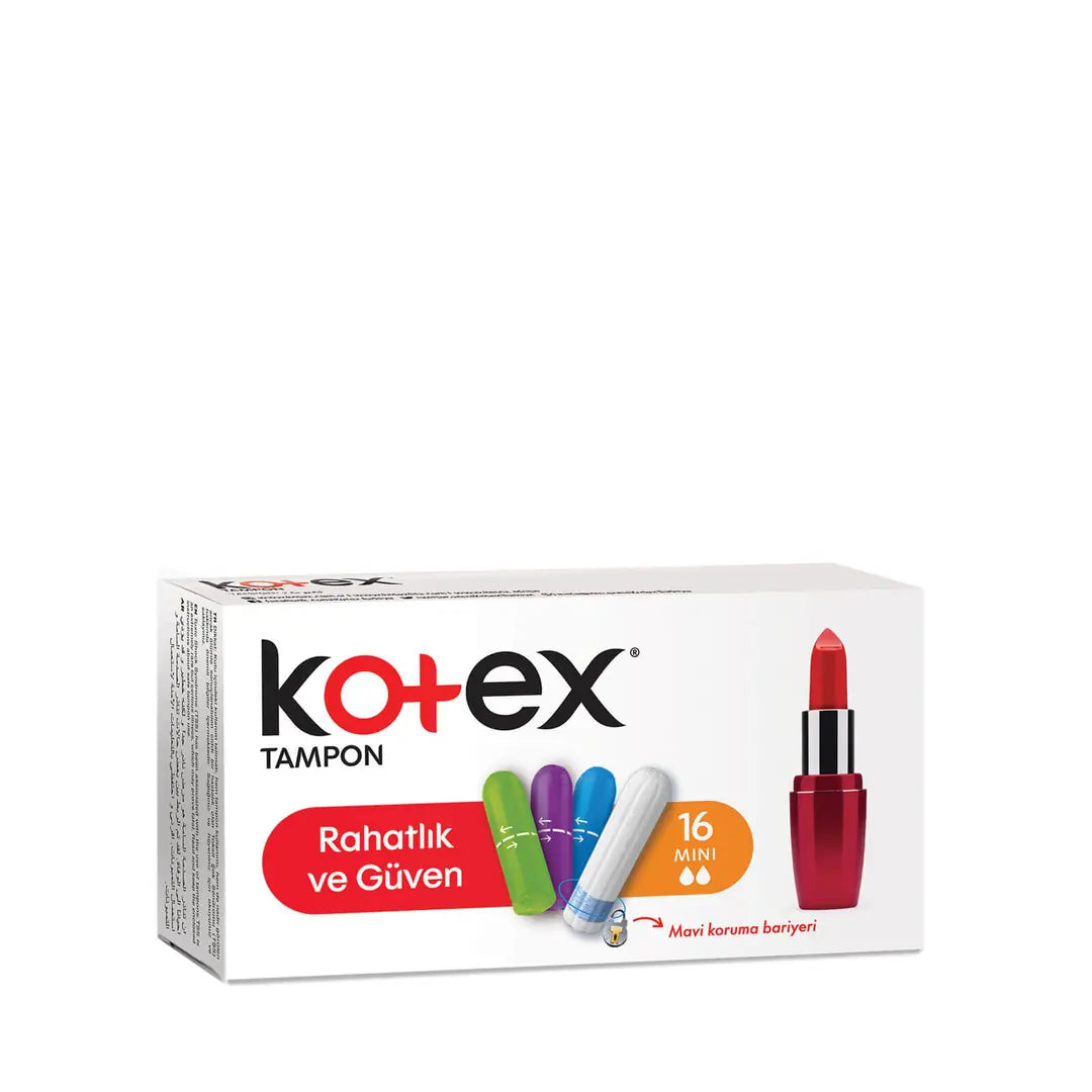 Kotex Mini Tampons for Light Flow 16 Count by Beauty Care Bag