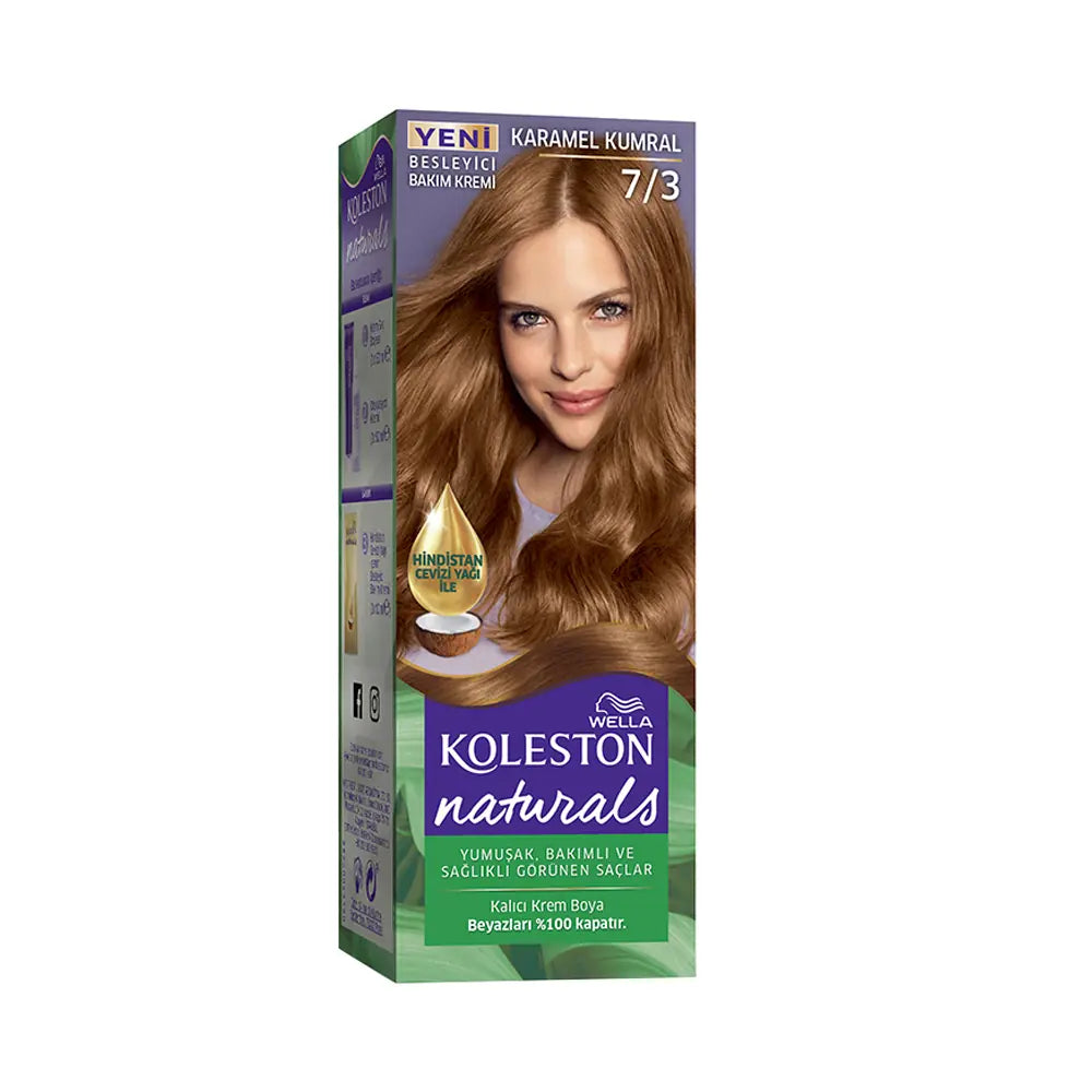 Wella Koleston Naturals Maxi 7/3 Caramel Brown Hair Dye by Beauty Care Bag