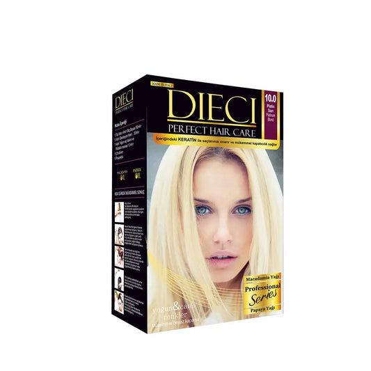 Dieci Perfect Kit Hair Color 10-0 Platinum Blonde by Beauty Care Bag