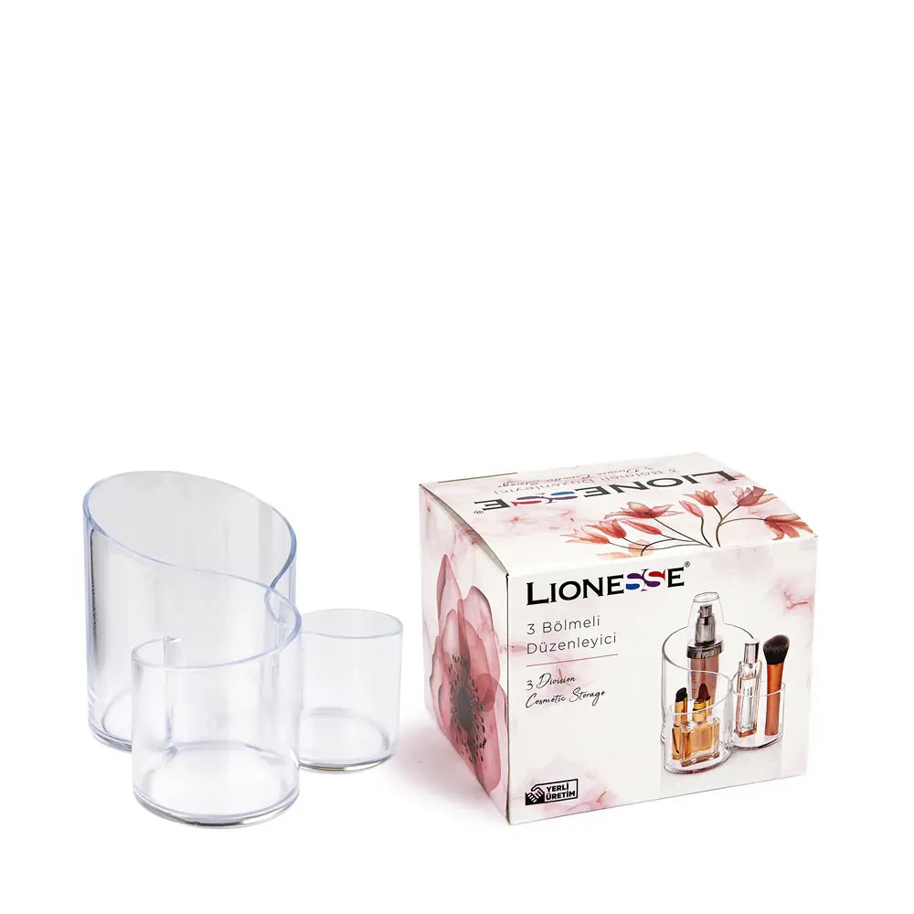 Tarko Lionesse 3-Compartment Vanity Organizer 837 by Beauty Care Bag