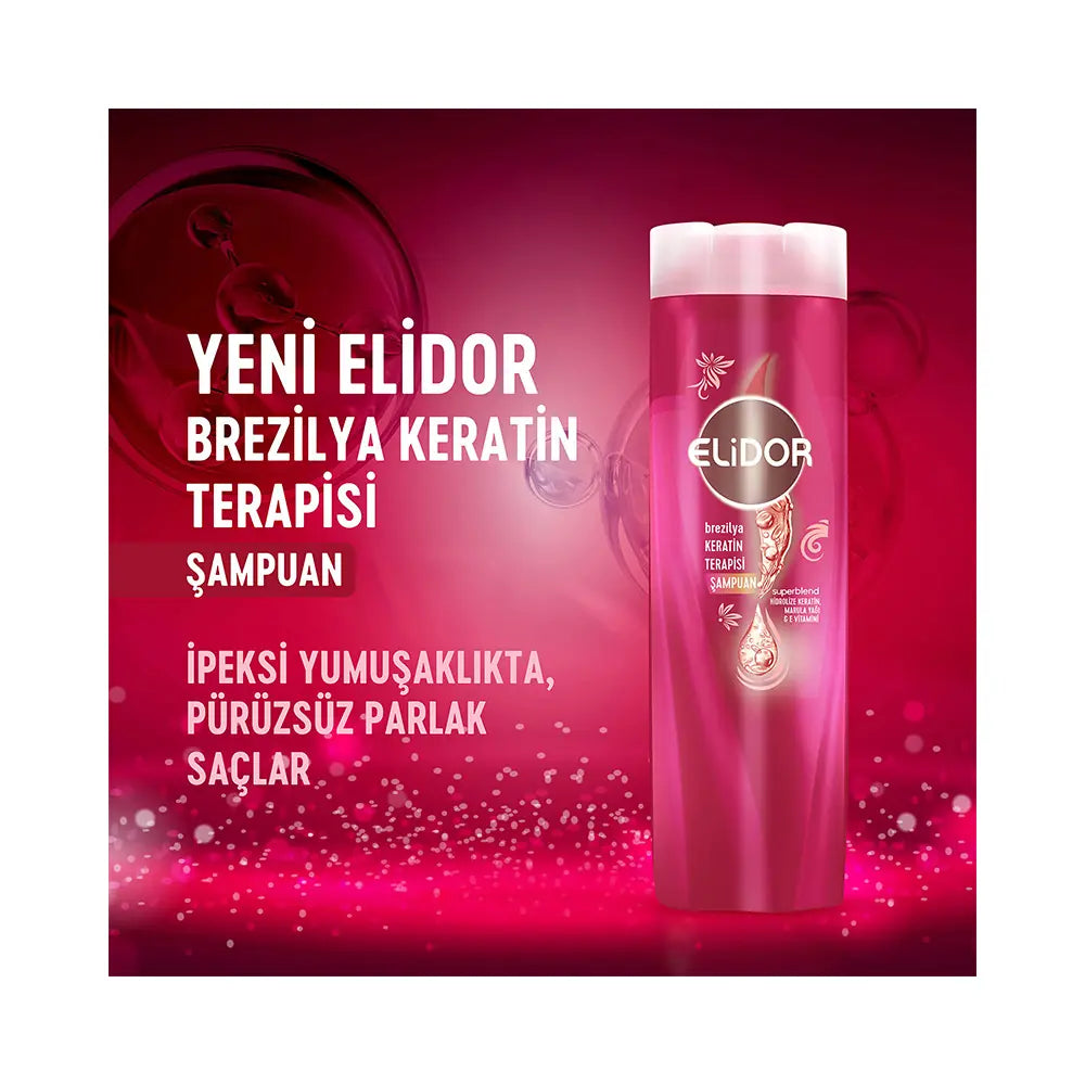 Elidor Brazil Keratin Therapy Shampoo Smooth & Shiny 400 ml by Beauty Care Bag