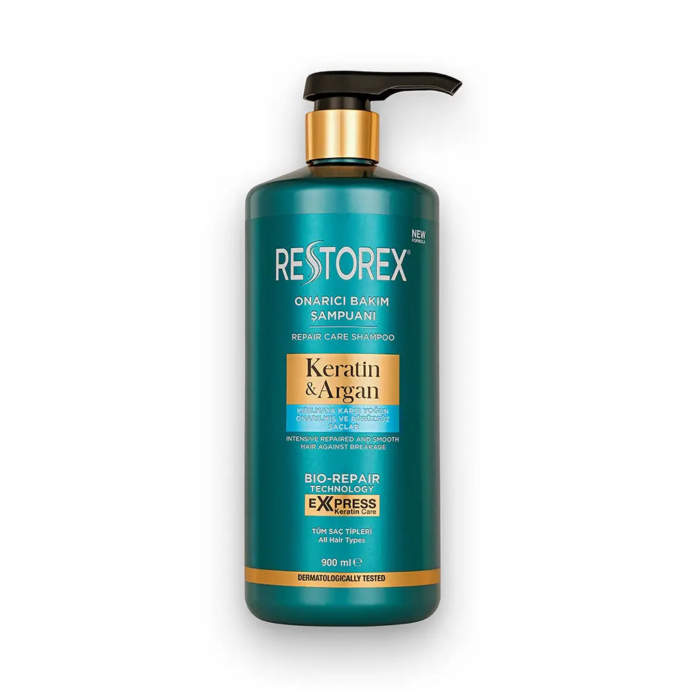 Restorex Keratin & Argan Shampoo for Damaged Hair 900ml by Beauty Care Bag