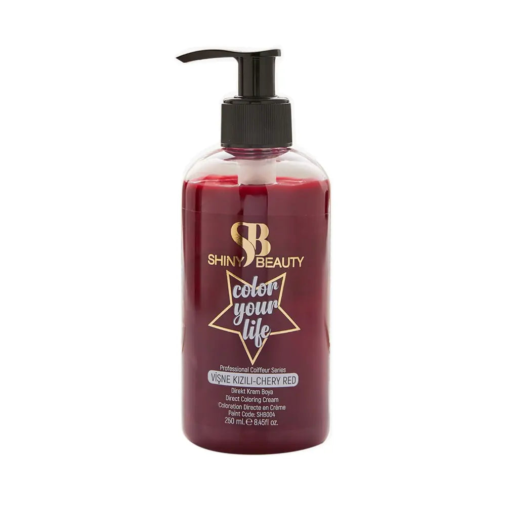 Shiny Beauty Hair Color Cherry Red 250ml by Beauty Care Bag