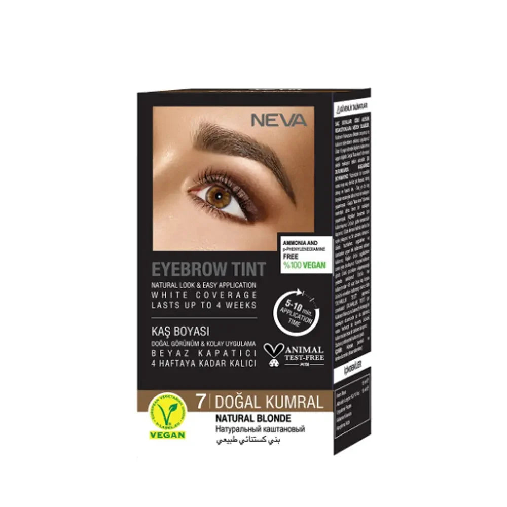 Neva Eyebrow Dye 7 Natural Ash Blonde for Defined Brows by Beauty Care Bag