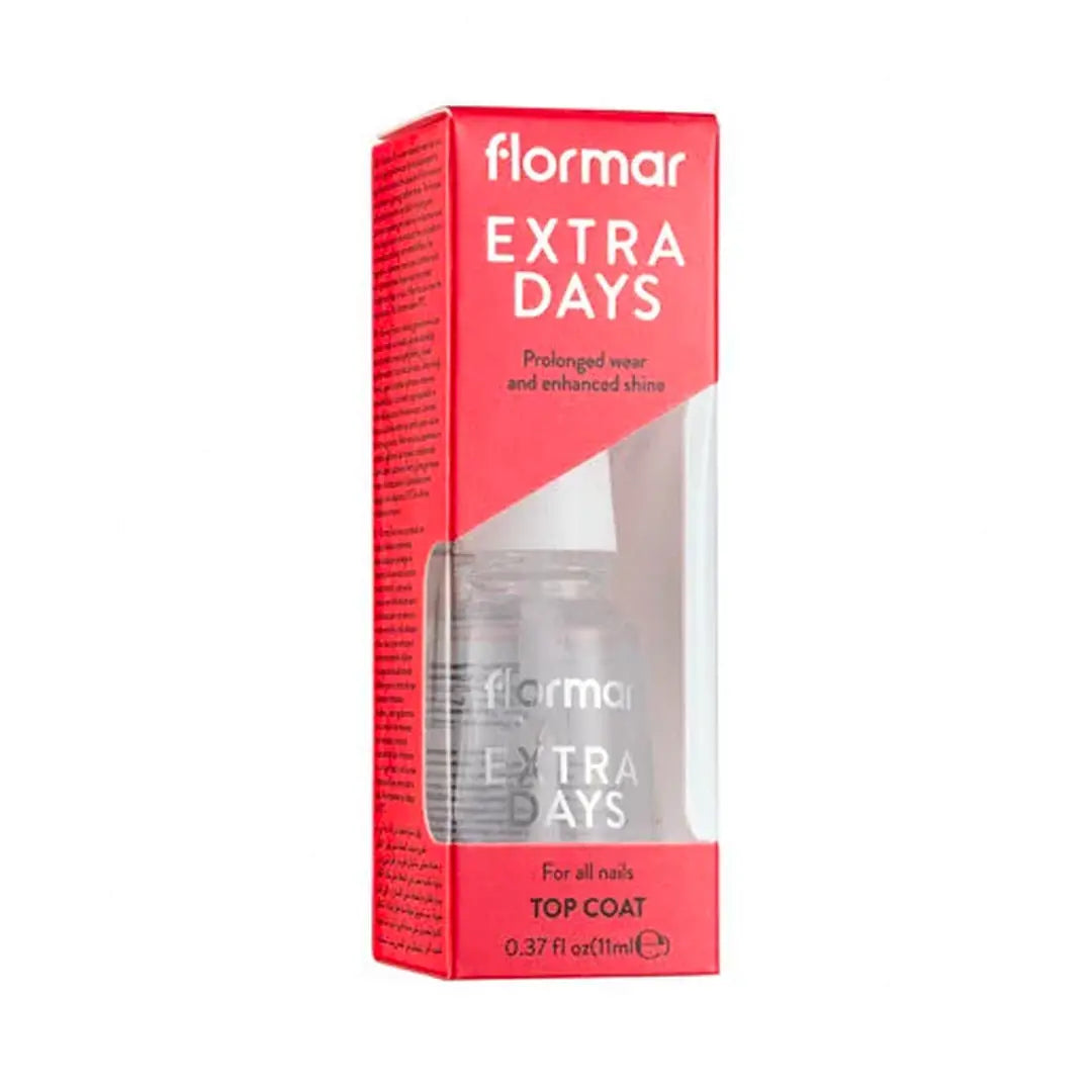 Flormar Extra Days Top Coat for Long-Lasting Shine by Beauty Care Bag
