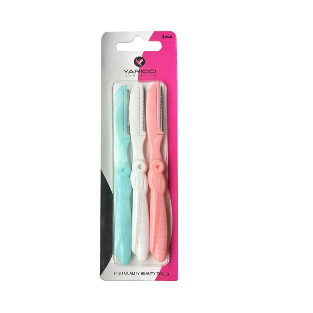 Yaricci 3-Piece Eyebrow Razor Set Yrc-306 by Beauty Care Bag