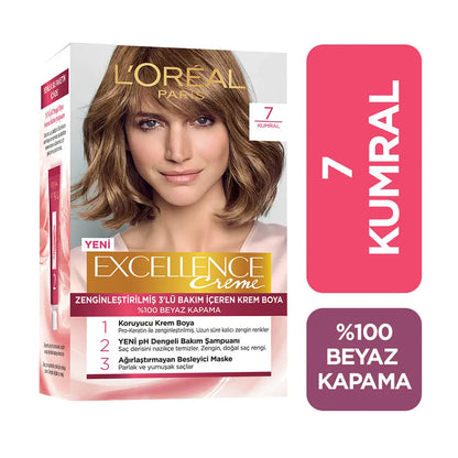 L'Oreal Paris Excellence Creme Hair Color 7 Blonde by Beauty Care Bag