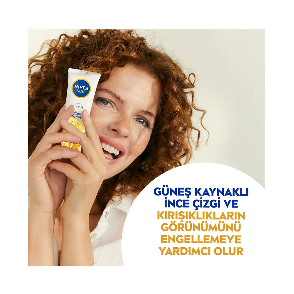 Nivea Sun Q10 Anti-Aging Face Cream for Sun Protection 50ml by Beauty Care Bag