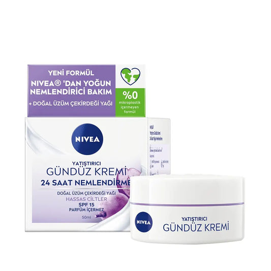 Nivea Soothing & Moisturizing Day Cream with Grape Seed Oil 50ml by Beauty Care Bag