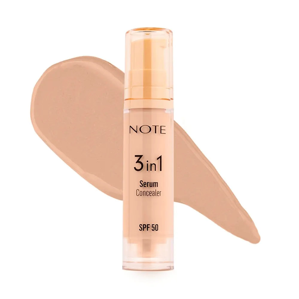 Note 3-in-1 SPF 50 Serum Concealer in 20 Medium Beige 10ml by Beauty Care Bag