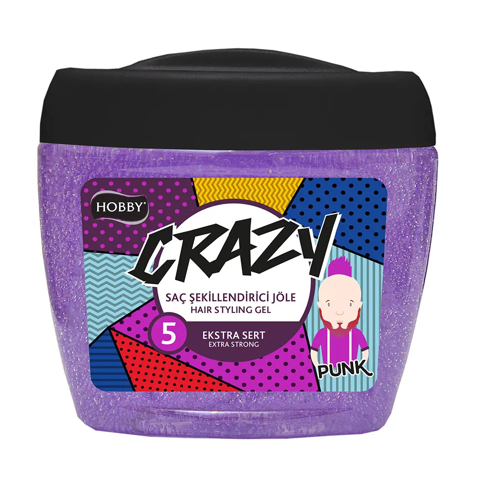 Hobby Crazy Extra Strong Hair Gel for Long-Lasting Hold 700ml by Beauty Care Bag