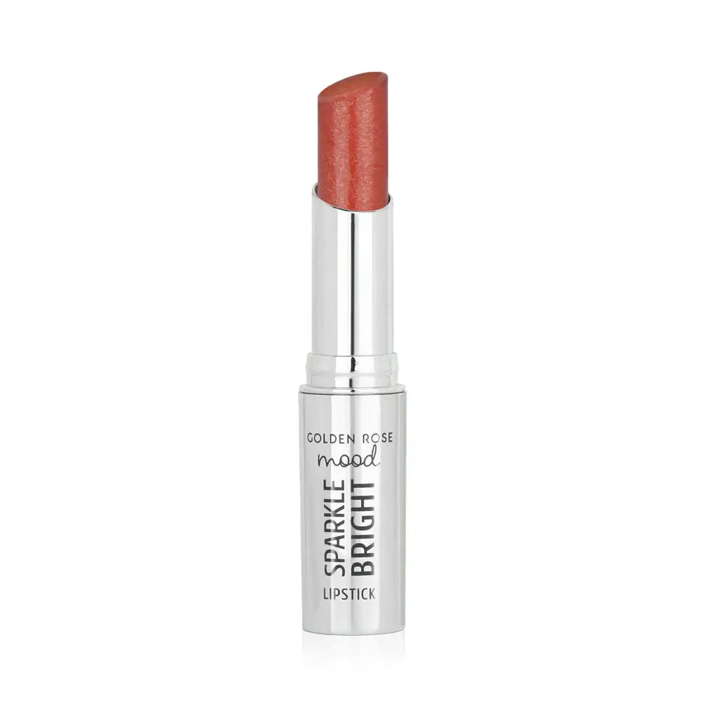 Golden Rose Mood Sparkle Bright Lipstick - 152 Peach Glam by Beauty Care Bag