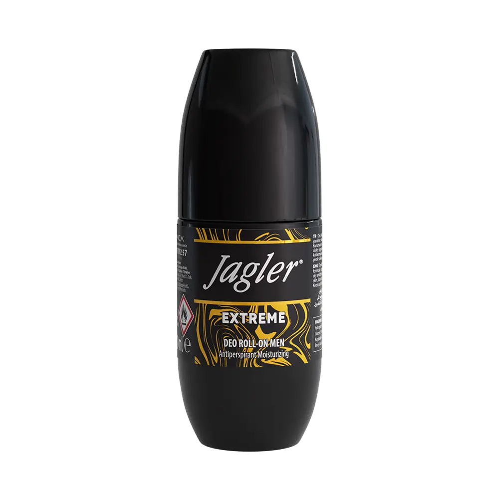 Jagler Extreme: Men's Long-Lasting Roll On Deodorant - Alcohol & Stain Free - Masculine Fresh Scent, All Day Odor Protection, 1.69 fl oz by Beauty Care Bag