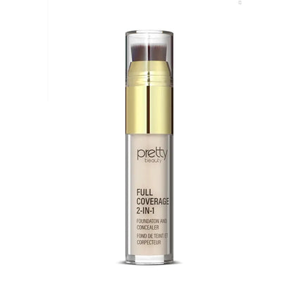 Pretty PB-438 Full Coverage 2-In-1 Concealer - 01 by Beauty Care Bag
