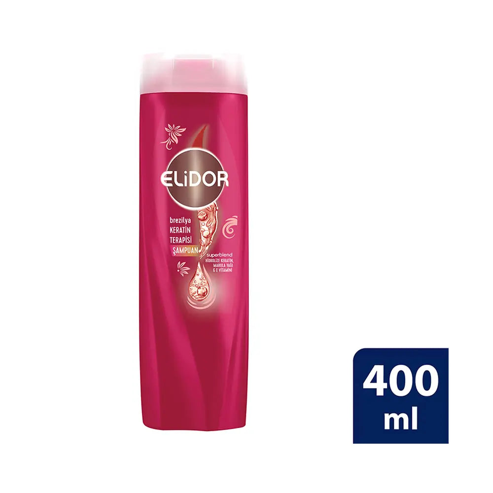 Elidor Brazil Keratin Therapy Shampoo Smooth & Shiny 400 ml by Beauty Care Bag