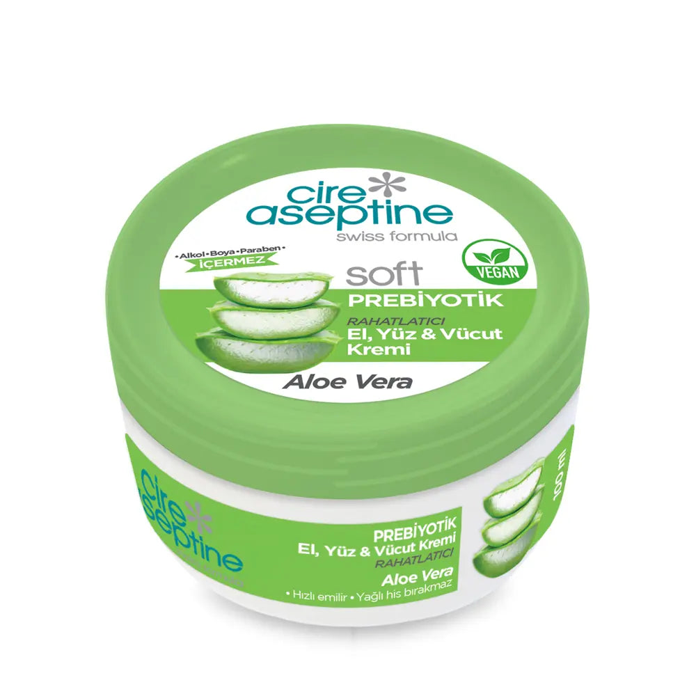 Cire Aseptine Soft Prebiotic Aloe Vera Cream 100 ml by Beauty Care Bag