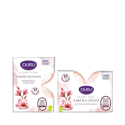 Duru Hydro Pure Sakura Bar Soap for Hydrated Skin 270g by Beauty Care Bag