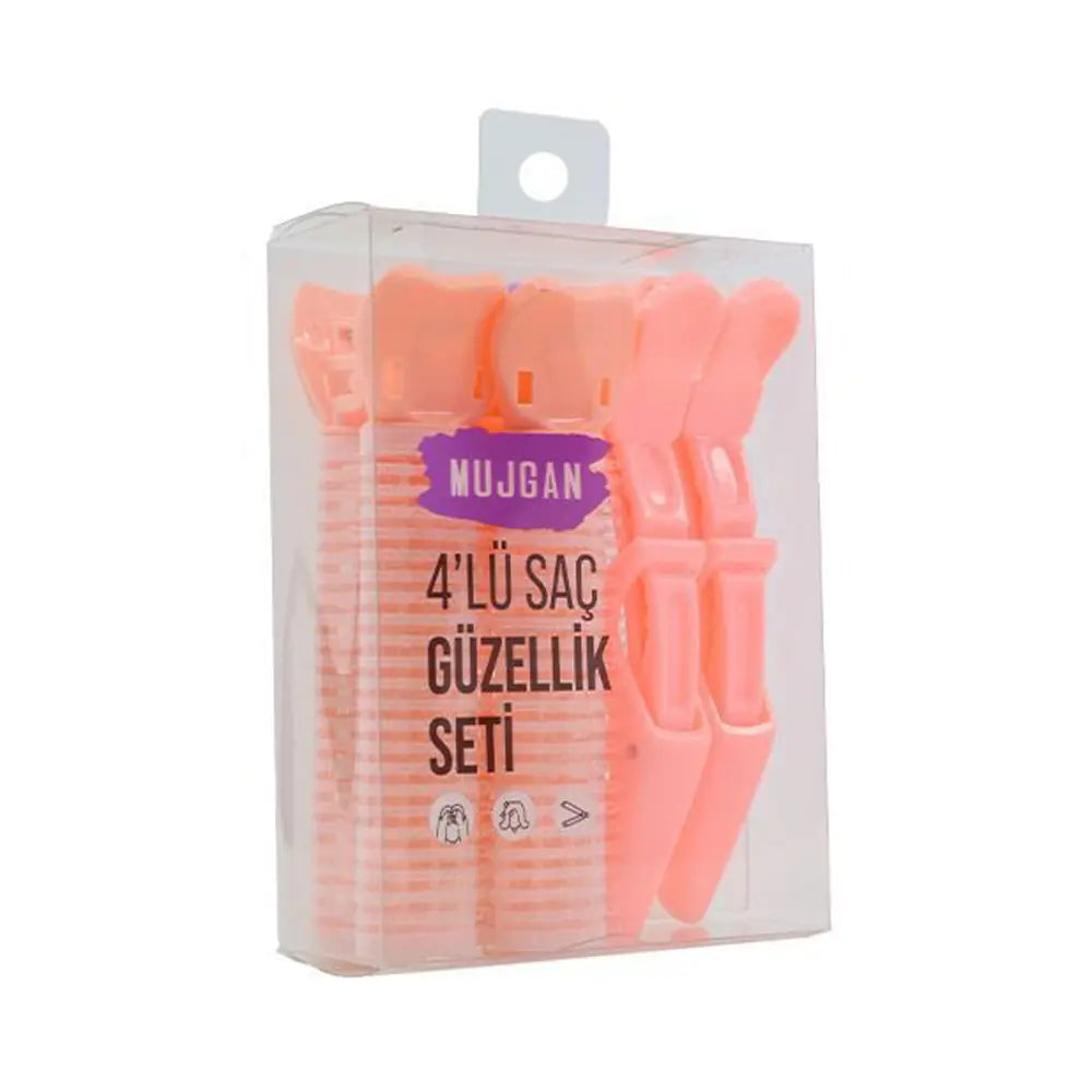 Mujgan 4-Piece Hair Beauty Set for Complete Styling & Care by Beauty Care Bag