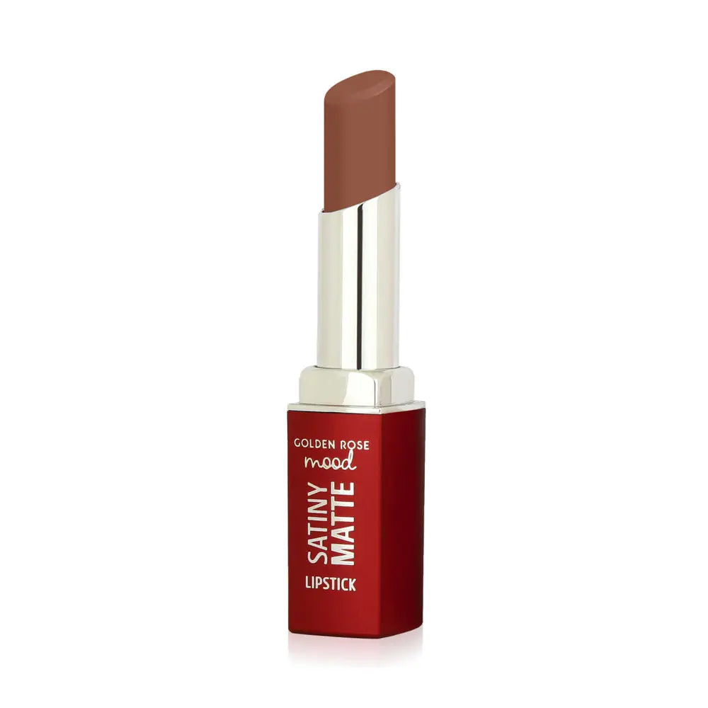 Golden Rose Mood Satiny Matte Lipstick 01 Bare Nude by Beauty Care Bag