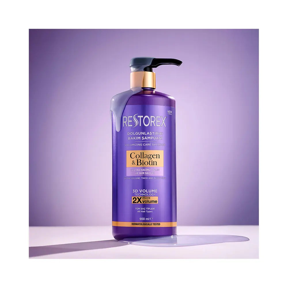Restorex Collagen & Biotin Volumizing Shampoo 900ml by Beauty Care Bag