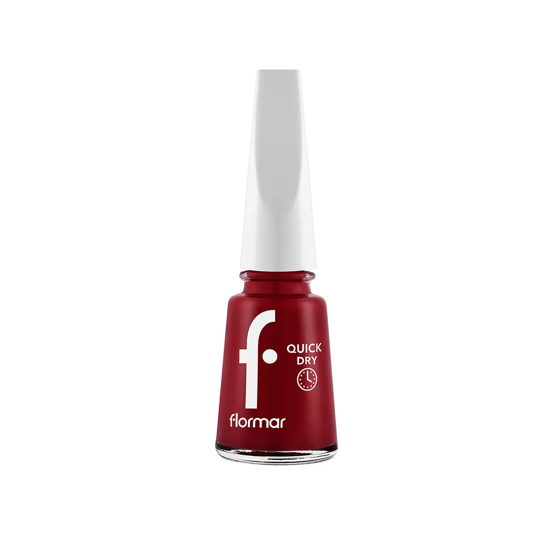 Flormar Quick Dry Nail Polish Qd06 Fast Drying Shiny Finish by Beauty Care Bag