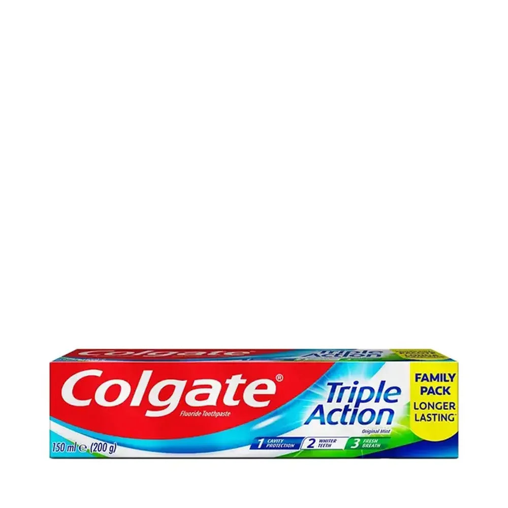 Colgate Triple Action Toothpaste for Cavity Protection 150ml by Beauty Care Bag