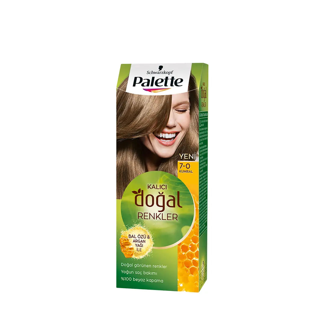 Palette Permanent Natural Colors 7-0 Medium Blonde Hair Dye by Beauty Care Bag