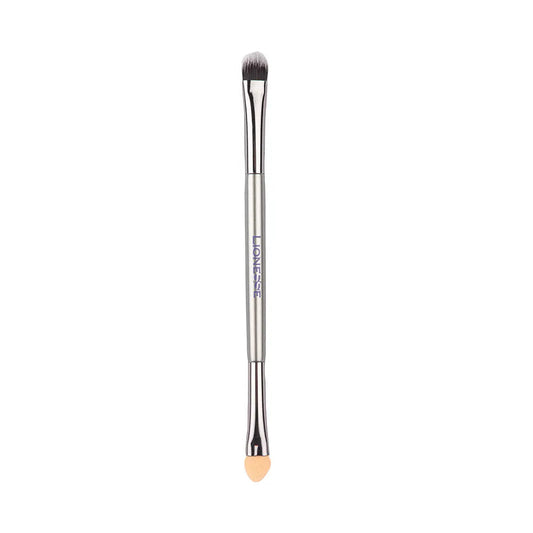 Lionesse Silver Double-Sided Eyeshadow Brush 5136 by Beauty Care Bag