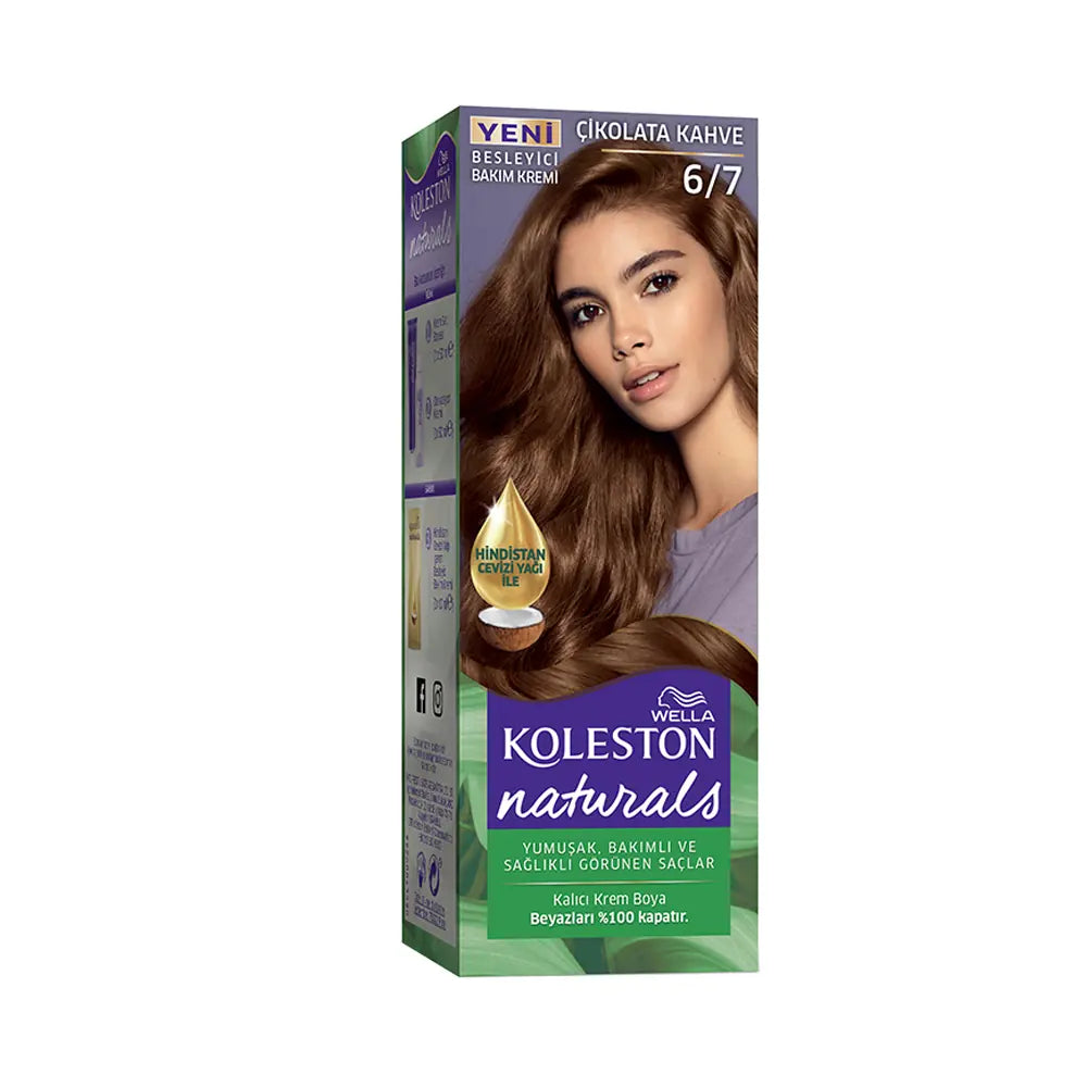 Wella Koleston Naturals Maxi 6/7 Chocolate Brown Hair Dye by Beauty Care Bag