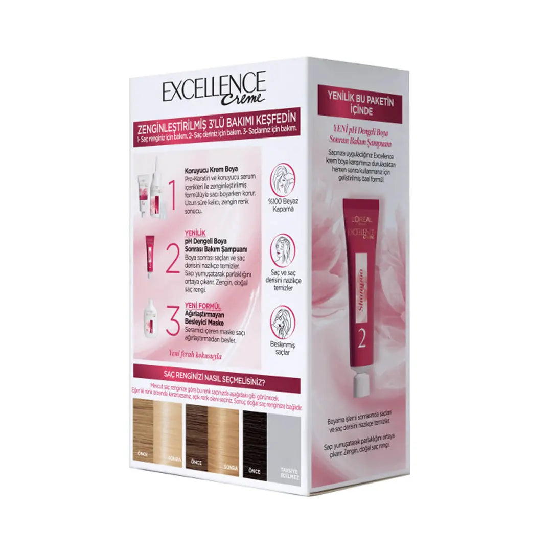 L'Oreal Excellence Creme Hair Color 10 Light Blonde by Beauty Care Bag