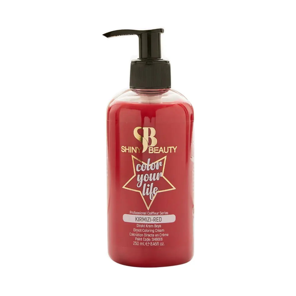 Shiny Beauty Hair Color Red Temporary Dye 250ml by Beauty Care Bag