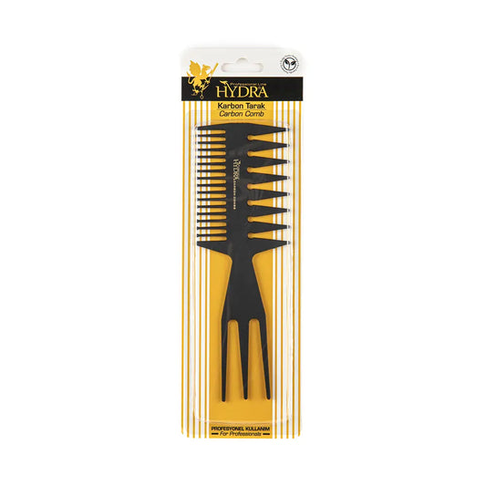 Hydra Carbon Comb HD-2135 for Smooth Anti-Static Styling by Beauty Care Bag